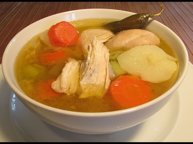 Mexican Chicken Soup- Caldo de Pollo - La Piña en la Cocina