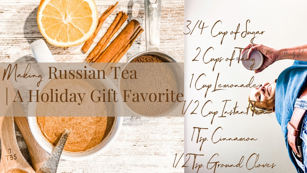 DIY Russian Tea Mason Jar Gift with Photo Gift Tag - Finding Zest