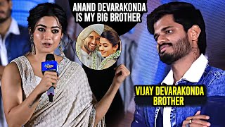 Anand Deverakonda Is My Big Brother Says Rashmika Mandanna | Gam Gam Ganesha Pre Release Event