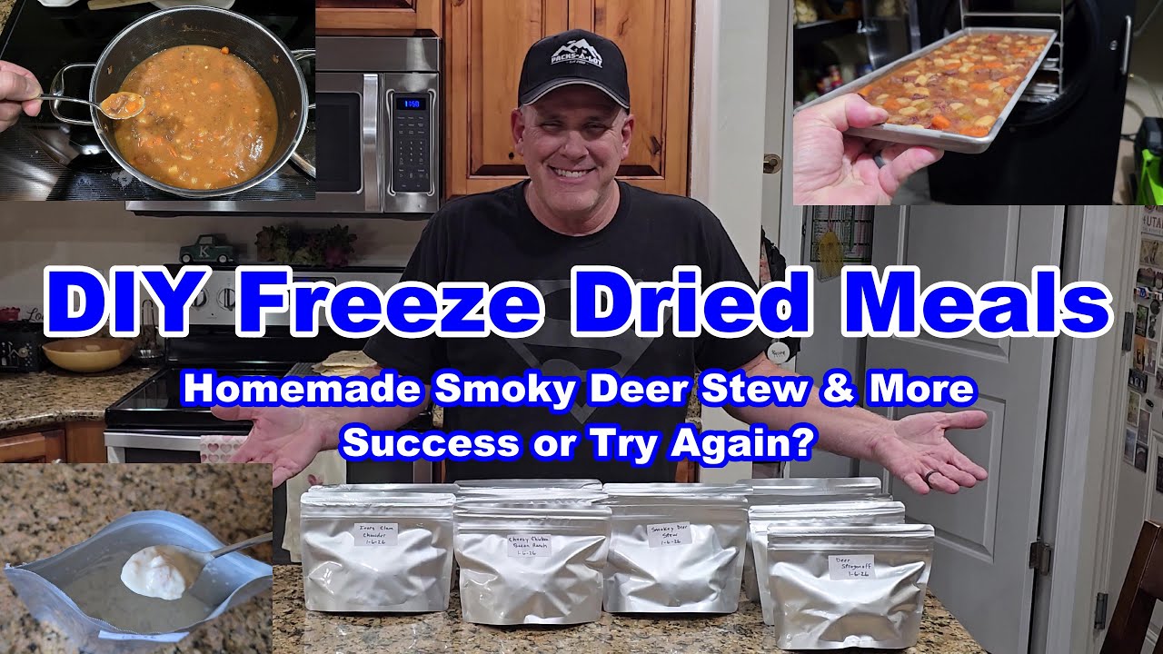 DIY Freeze Dried Backpacking Meals | Homemade Deer Stew & More! 