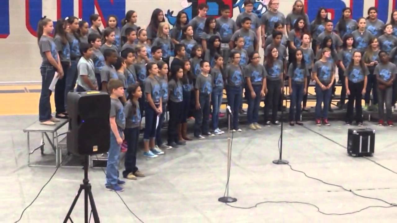 Barton Middle School 6th Grade Choir Buda,Texas 10/15/2014 YouTube