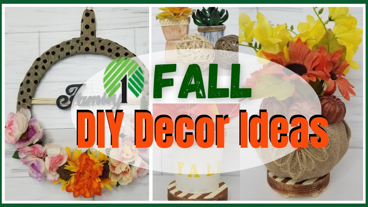 Dollar Tree Fall DIY Decor Ideas to Try in 2021 - YouTube