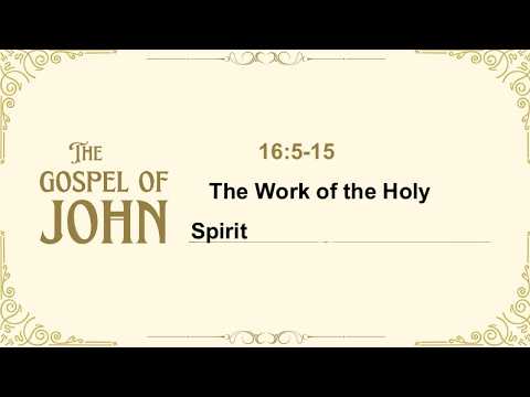 Speaker: Pastor Vineeth Gootam
Main Point: The Holy Spirit convicts the world and glorifies Jesus  1. The Holy Spirit convicts the world (v. 5-11)
2. The Holy Spirit glorifies Christ (v. 12-15)