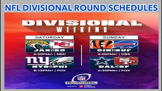NFL Divisional Round Schedules; NFL Playoffs Picture; NFL Schedules; NFL Standings