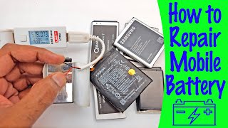 How to repair & charge died smart  phone battery | Mobile Phone Battery Information Tutorial34