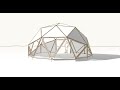 Free 2v geodesic dome plans using WangerFlanges