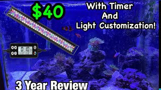 The Best Cheap $40 Reef Tank Light! Grows Coral Fast and Healthy!