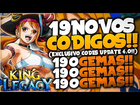 MUITAS GEMAS! NOVOS CODES no KING LEGACY! novos códigos 