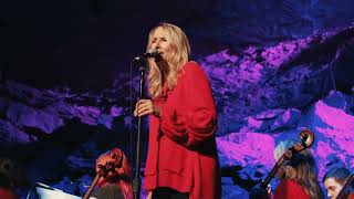 Julie Nickell performing "Santa Baby" with Sewanee Symphony Orchestra in The Caverns