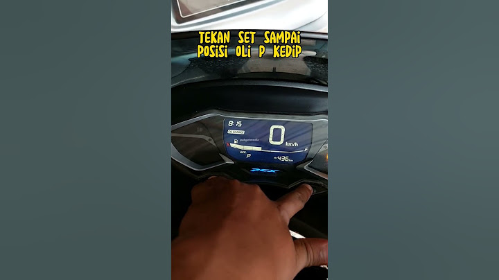 CARA CEPAT RESET OLI CHANGE DI HONDA PCX 160 2023