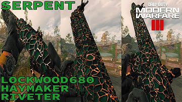 UNLOCKING SERPENT ON THE LOCKWOOD 680 & HAYMAKER & RIVETER! - COD MW3 ZOMBIES