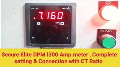 #Secure DPM I300 setting,#ampere meter setting,#secure ampere meter password #Tech electrical