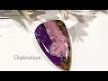 Polymer clay faux opal fluorite