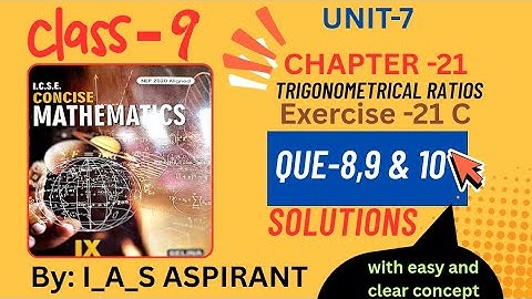 Solutions to Exercise 21C QUE-8,9 & 10 Ratios (Chapter 21)‼️ICSE BOARD❕class 9 #SELINA