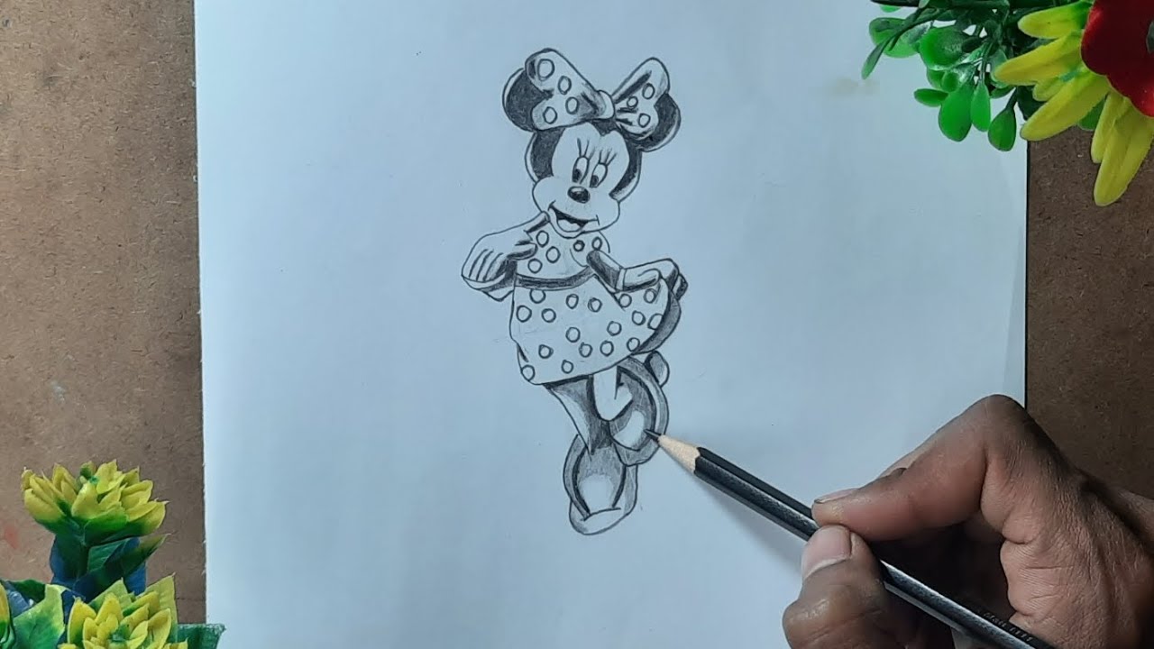 Minnie Mouse || Drawing Tutorial ||Step By Step😇 - YouTube