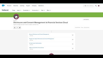 Disclosures and Consent Management in Financial Services Cloud Trailhead Answer #trailheadbadges