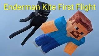 Minecraft Enderman Kite First Fly