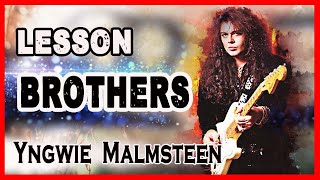 Brothers – solo lesson with tabs (Yngwie Malmsteen )