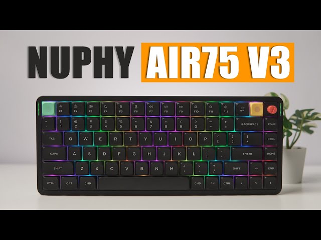 キーボード NuPhy Air75 V3 - Nebula Dark / Red Nano キーボード NuPhy Air75 V3 - Nebula Dark / Red Nano NuPhy