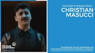 Meet 202324 Rebanks Fellow Christian Masucci, Countertenor