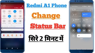 Redmi A1 Status Bar Change setting|| how to Change status bar in redmi a1|| PAPA JI TECHNO