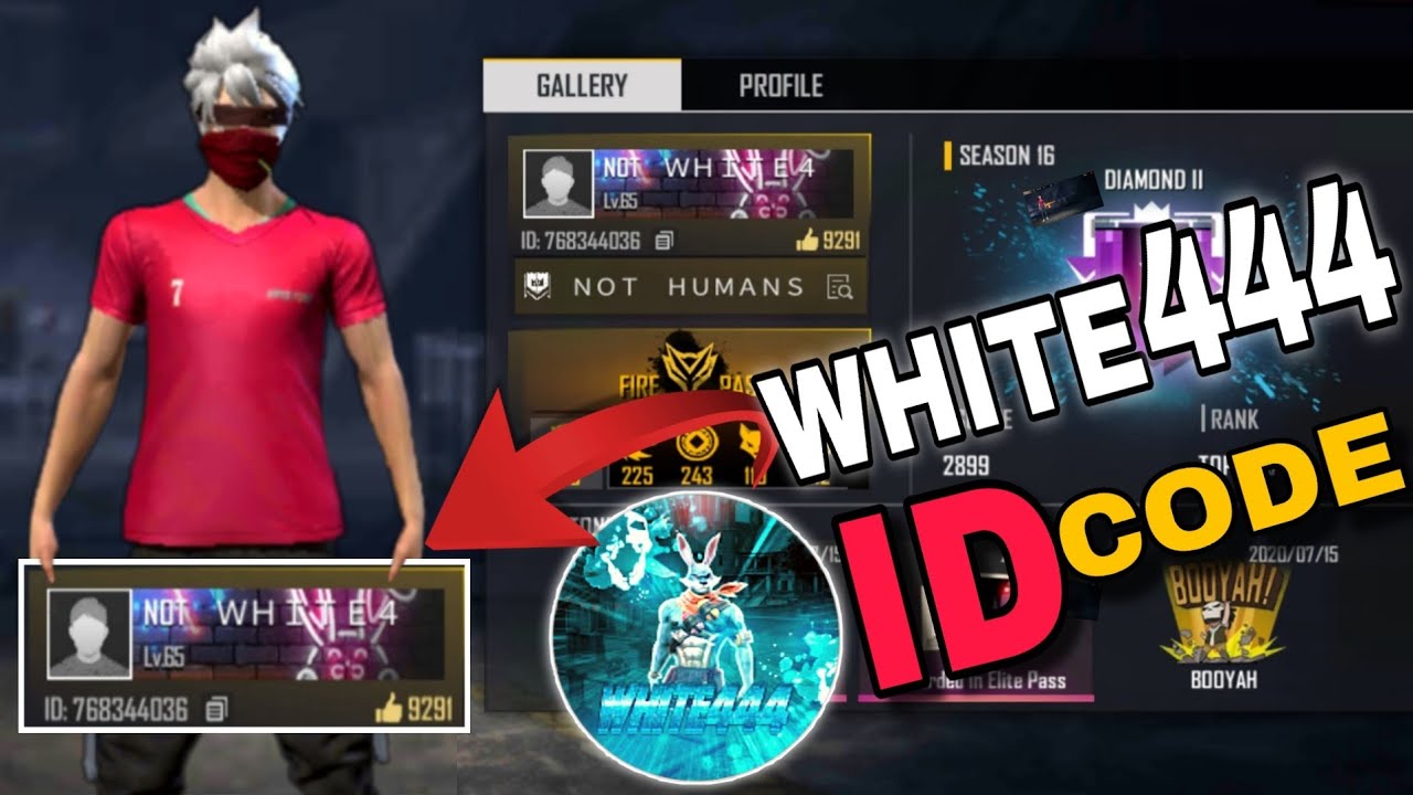 OP WHITE444 FREE FIRE ACCOUNT | Best Collection Of WHITE ...