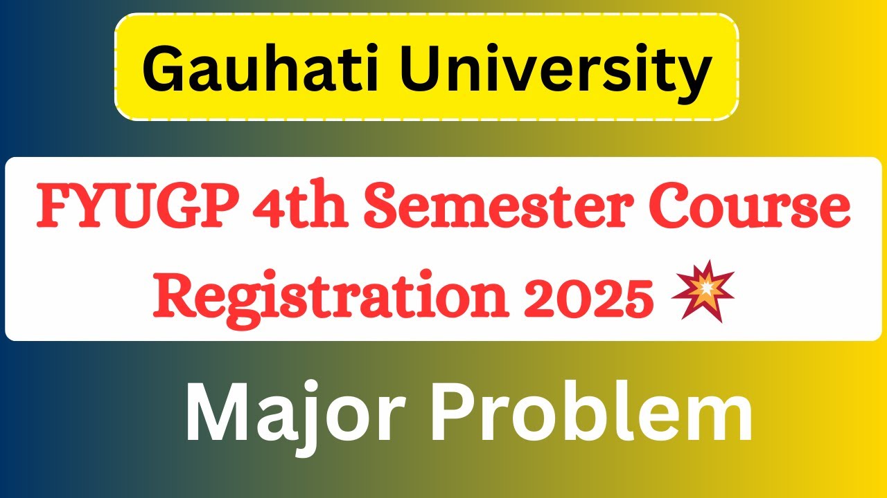 Course Registration Process FYUGP 4th Semester | BA BSC BCOM | Major ...