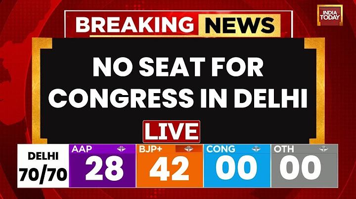 Delhi Election Results 2025: Election Commission trends show ZERO leads For Congress | India Today