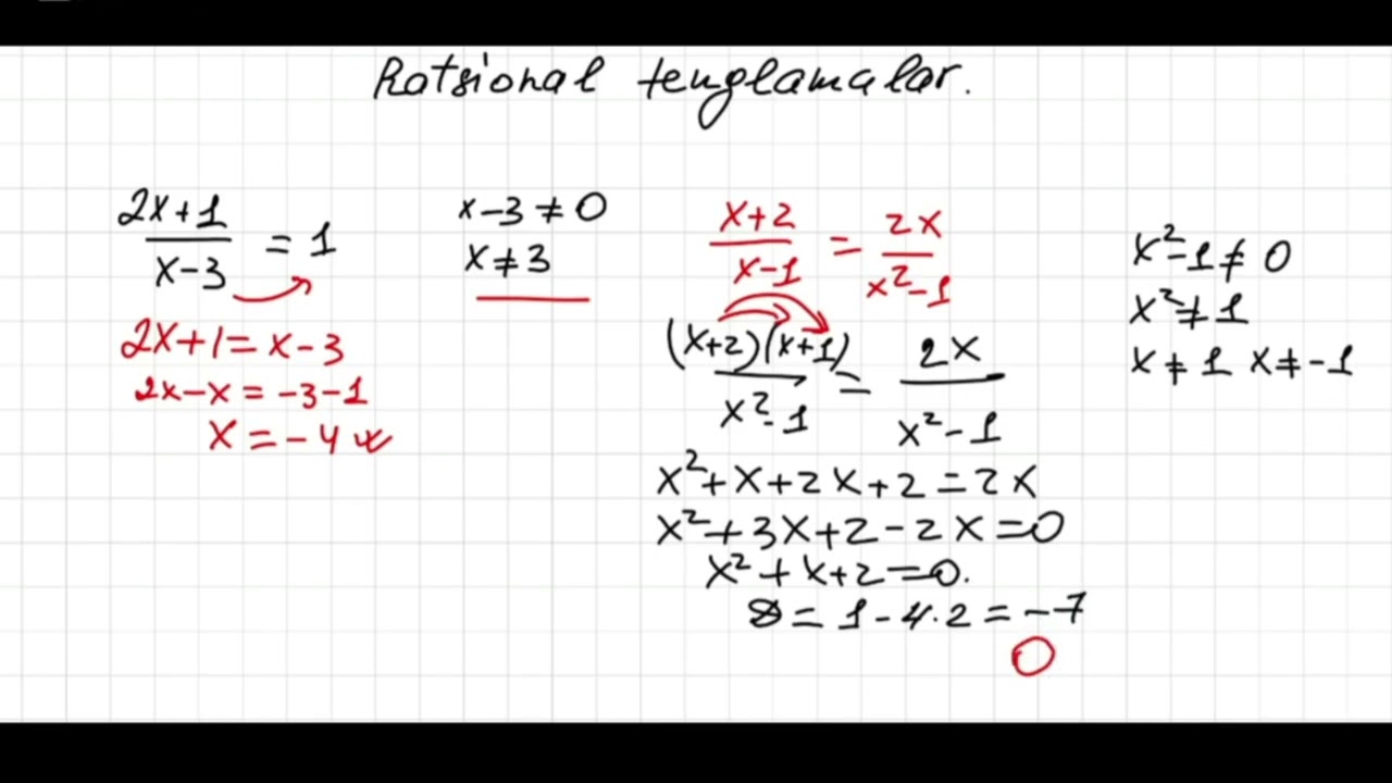 14-dars. Ratsional tenglamalar