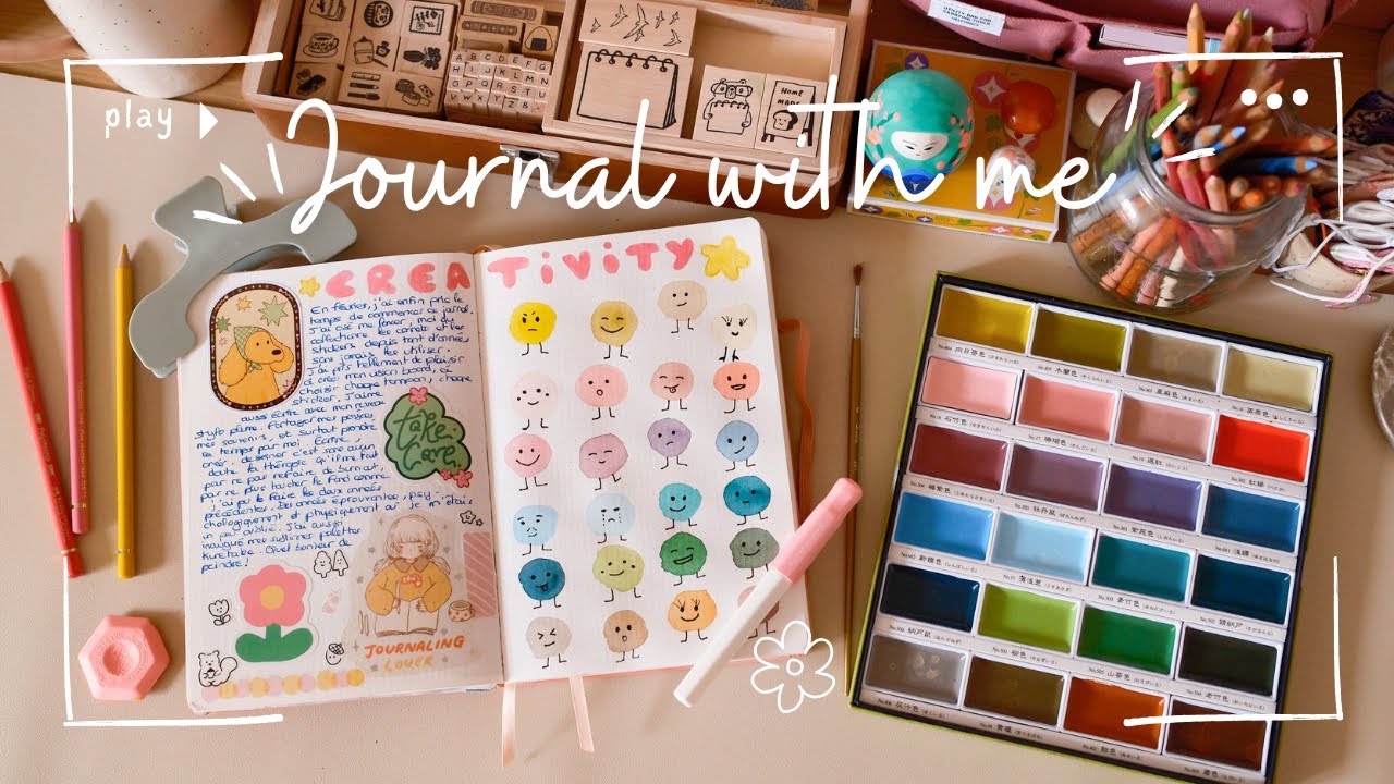 Journal with me ✨ Collages, journaling, peinture, dessins... Suivez-moi pendant une semaine créative