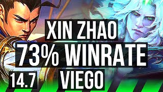 XIN ZHAO vs VIEGO (JGL) | 73% winrate, Legendary, 18/2/5 | KR Master | 14.7