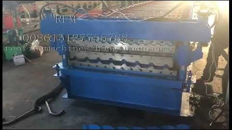 Testing video of double layer metal roofing sheet making machine