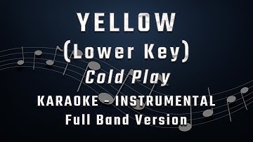 Thumbnail of YELLOW - LOWER KEY - FULL BAND KARAOKE - INSTRUMENTAL - COLDPLAY