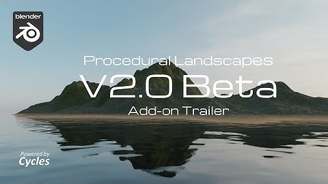 Procedural Landscape v2.0 Trailer | Blender Add-on