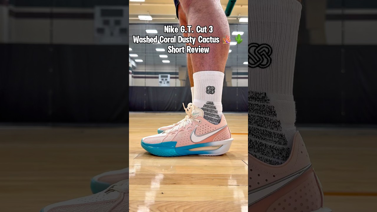 Nike G.T. Cut 3 “Washed Coral / Dusty Cactus” — fast, grippy