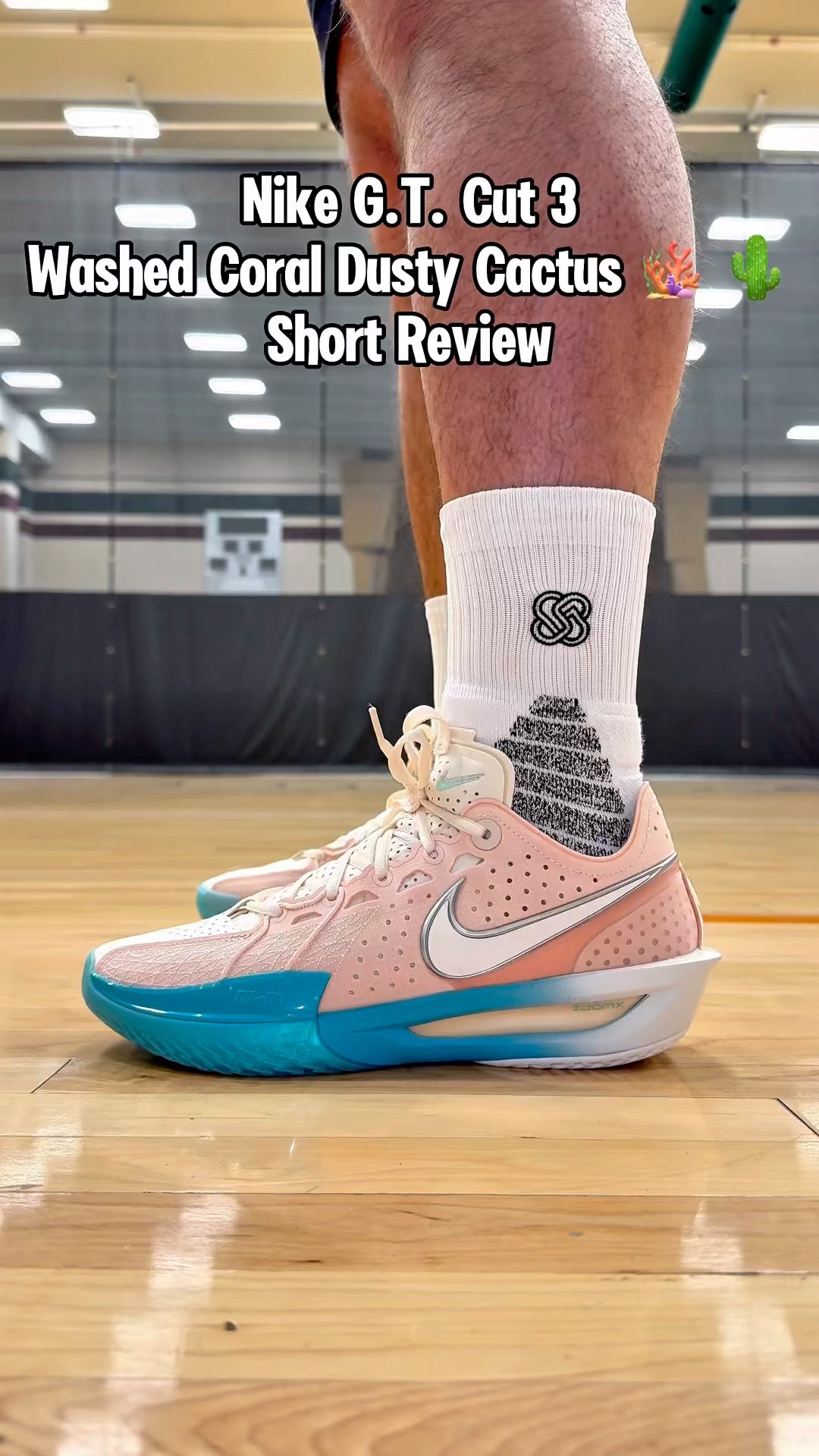 Nike G.T. Cut 3 “Washed Coral / Dusty Cactus” — fast, grippy