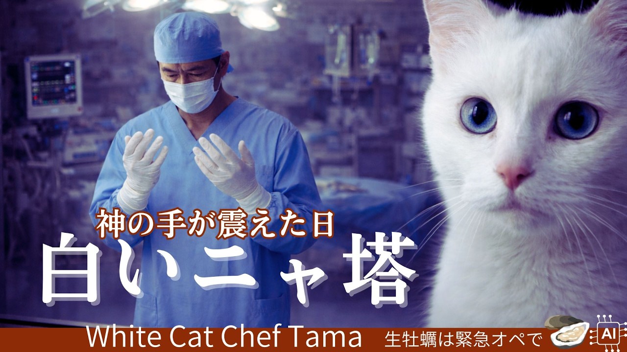 【タマのごはん処】白いニャ塔：揺らぐ巨塔…第三話「神の手が震えた日」