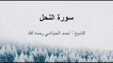 سورة النحل للشيخ أحمد الحواشي رحمه الله