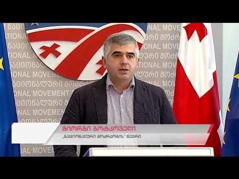 \"ერთიანი ნაციონალური მოძრაობის\" წევრის გიორგი ბოტკოველის ბრიფინგი