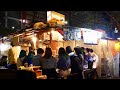 平日でも女性客と常連さんで席はパンパン！博多天神のラーメン屋台Japanese street food  old style ramen stall