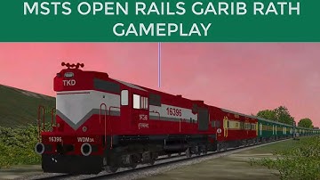 Bandra Terminus Garib Rath Express(DEE-BDTS) Open RailsMSTS from Ajmer to Ahemdabad #MSTS #GARIBRATH