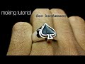 ring making process - cara membuat cincin unik motif skop