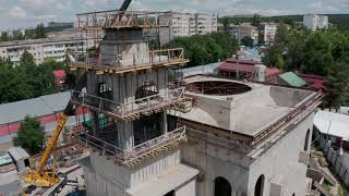 Строительство Храма Святой Великомученицы Екатерины. Июль 2023