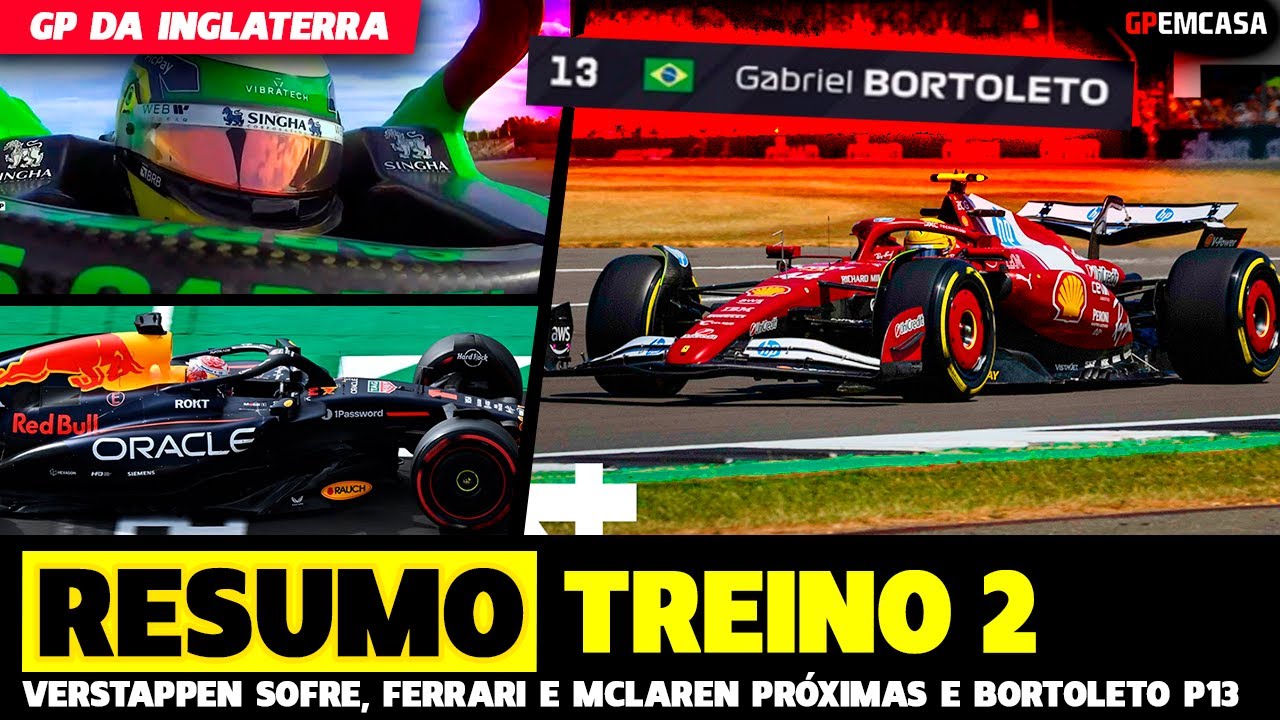 🚨Tl2: Verstappen Ainda Sofre, Ferrari E Mclaren Dominam E Bortoleto P13 |Fórmula 1 |Gpemcasa