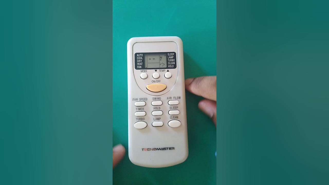 Como usar el control remoto del aire acondicionado. - YouTube