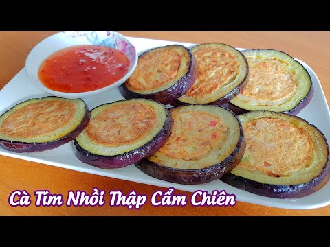 Video Cách làm CÀ TÍM NHỒI THẬP CẨM CHIÊN | Pizza cà tím rất... - youtube