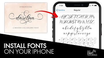 HOW TO INSTALL FONTS ON IPHONE FOR CRICUT OR SILHOUETTE