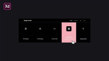 Navigation using Components in Adobe XD | Design & Prototype Tutorial