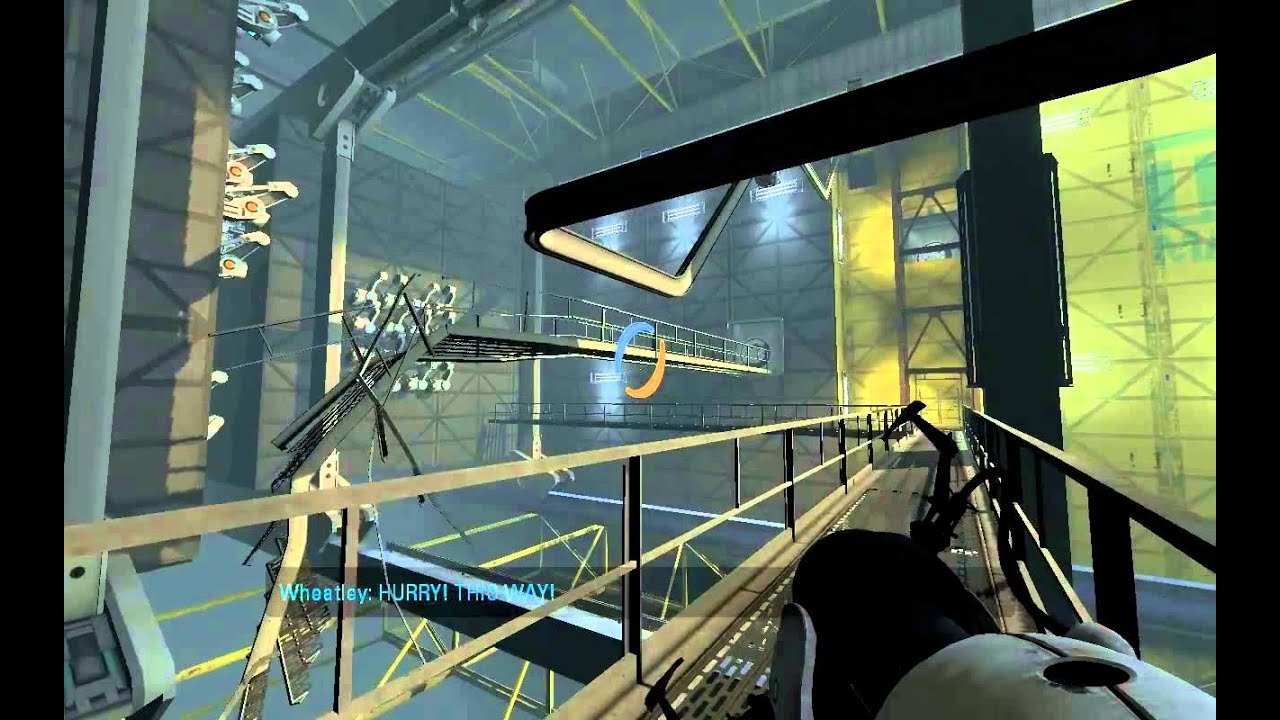 Portal 2 - Escaping from GLaDOS : Part 1 (Storyline Chapter 4-5) - YouTube