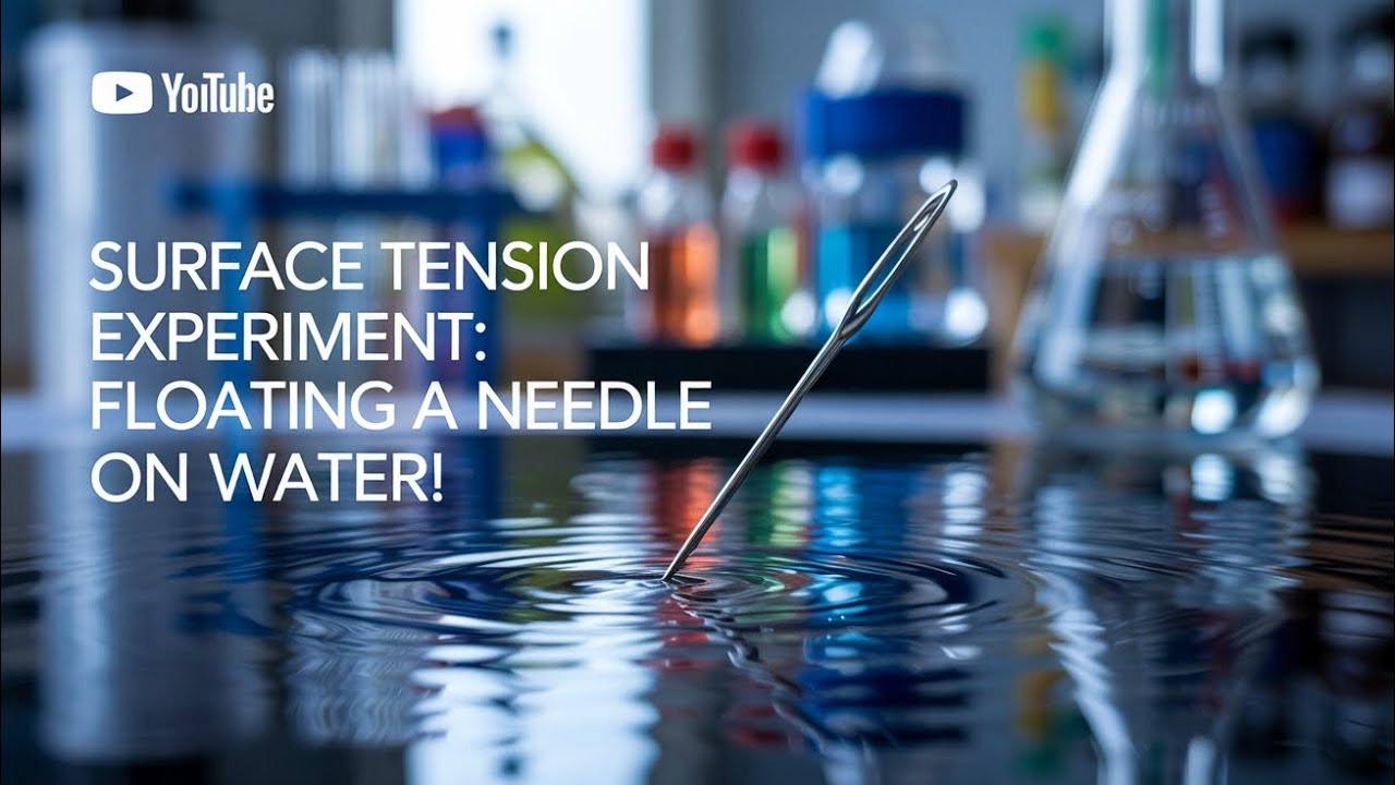 Surface Tension Experiment: Floating a Needle on Water! | Science Experiment | Fun With Science